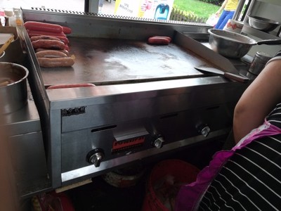 Commercial Kitchen Utensils - Commercial Gas Griddle Teppanyaki Deep Fryer