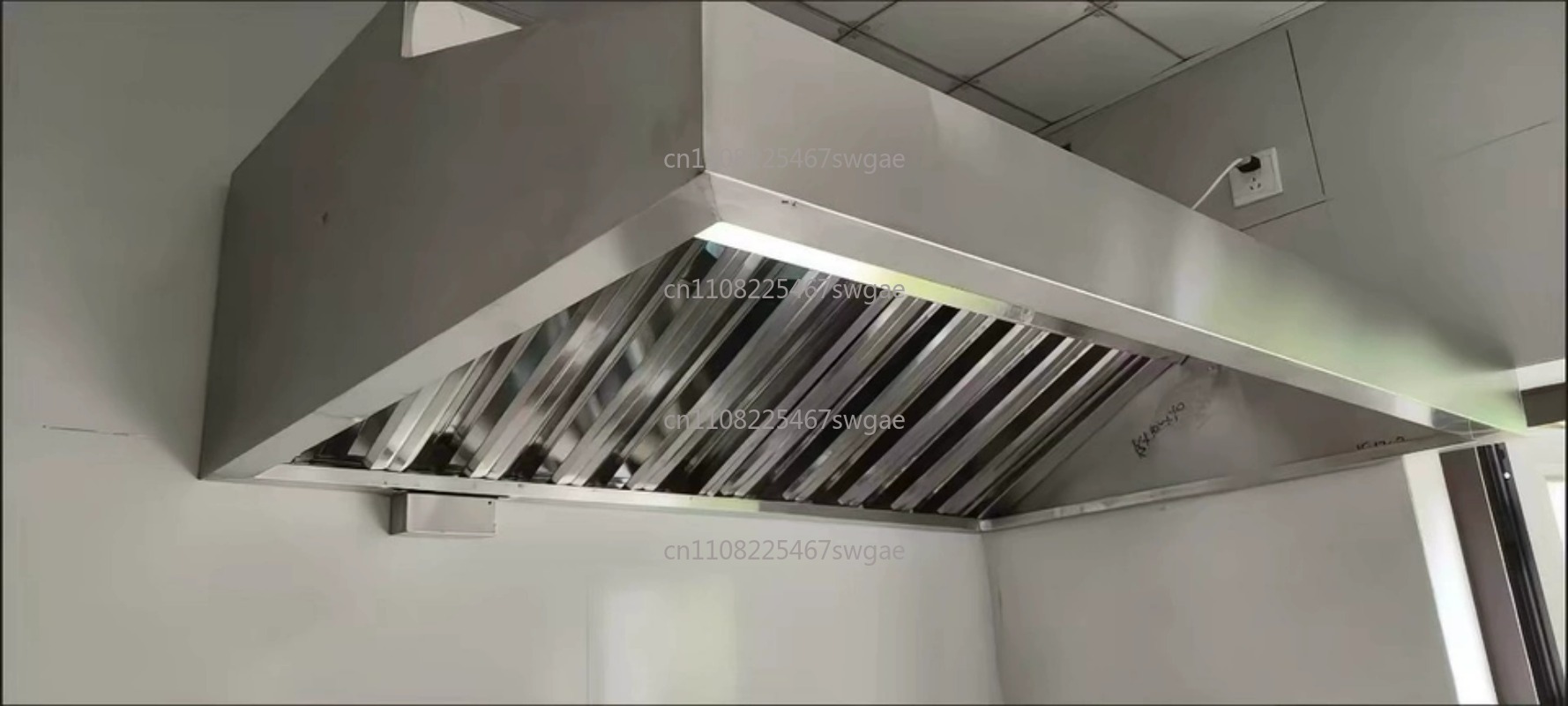 Commercial Kitchen Exhaust - Steel Kitchen Exhaust Hood High Power