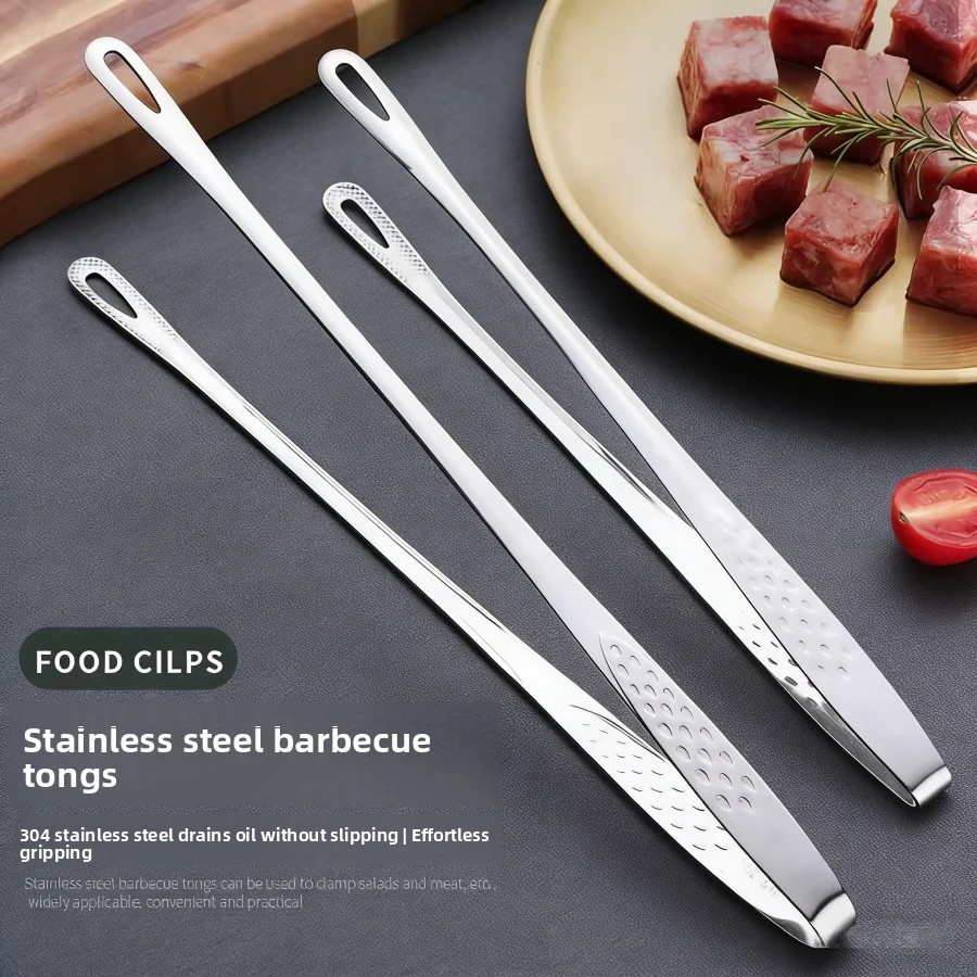 Commercial Kitchen Utensils - Stainless Steel Kitchen Tongs Non Slip