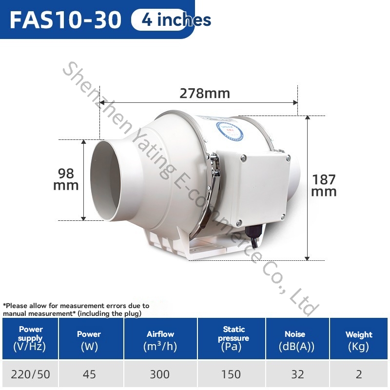 4inch Commercial Exhaust Fan P - огляд і ціна Commercial Kitchen Exhaust