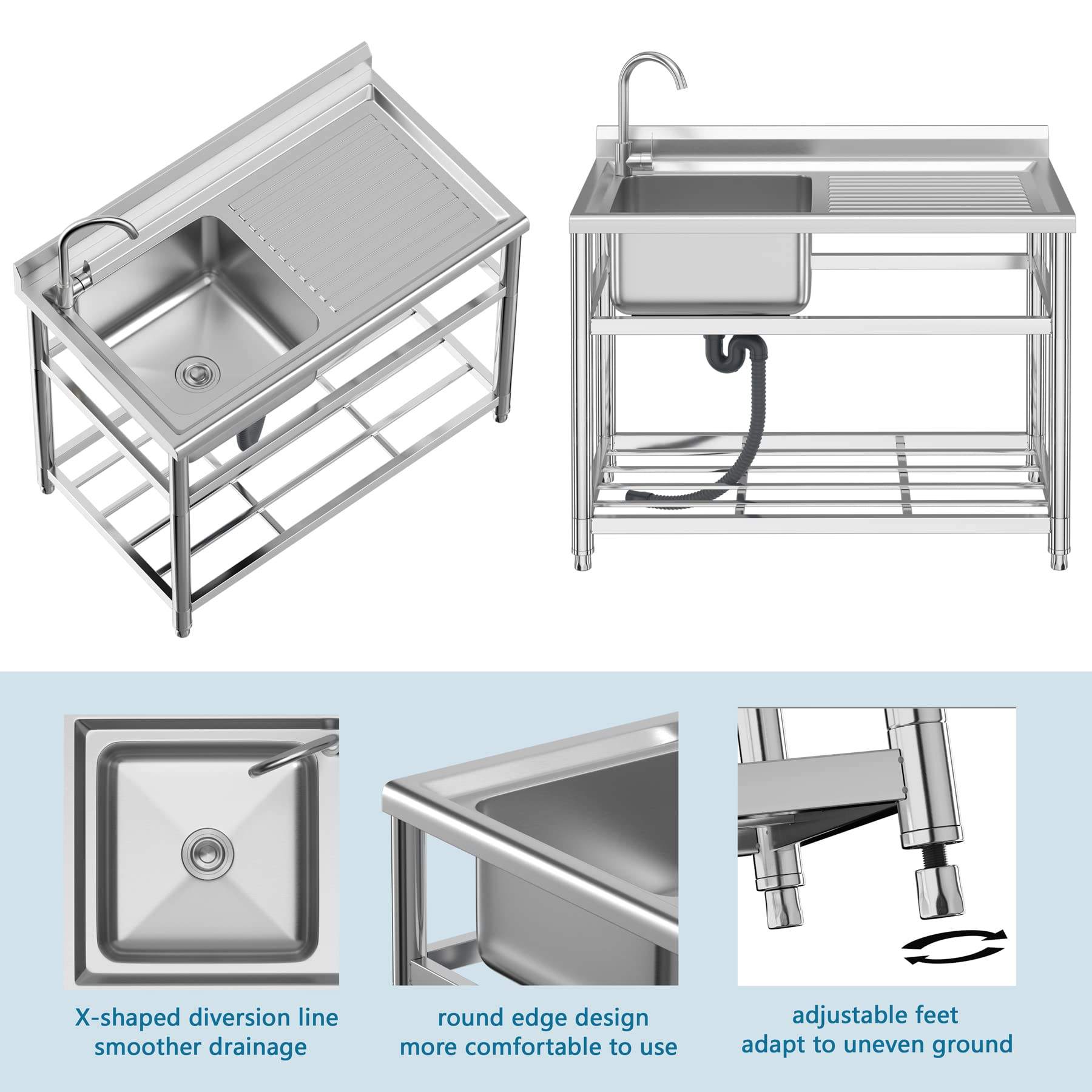 Top Selling Stainless Steel Co - огляд і ціна Commercial Kitchen Sink