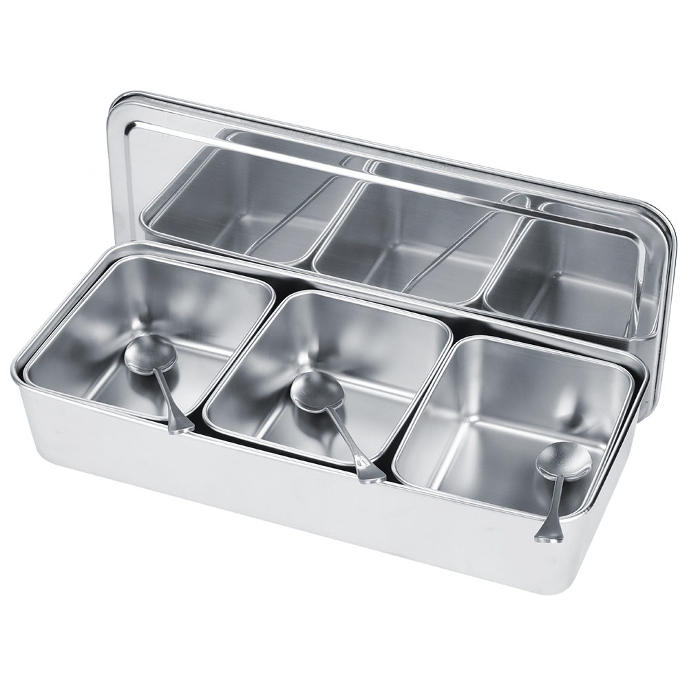 Household 3‑Grid Stainless Ste - огляд і ціна Commercial Kitchen Utensils
