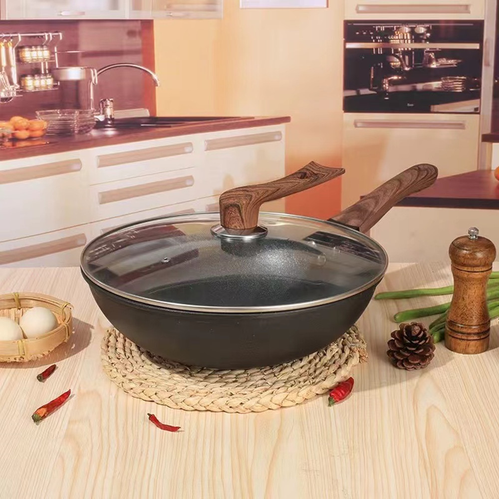 32CM Non-Stick Deep Wok Frying - огляд і ціна Commercial Kitchen Utensils