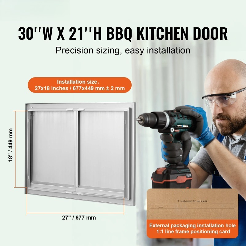 BBQ Access Door Stainless Stee - огляд і ціна Commercial Kitchen Wall Panel